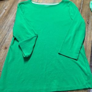 Talbots Kelly Green Top